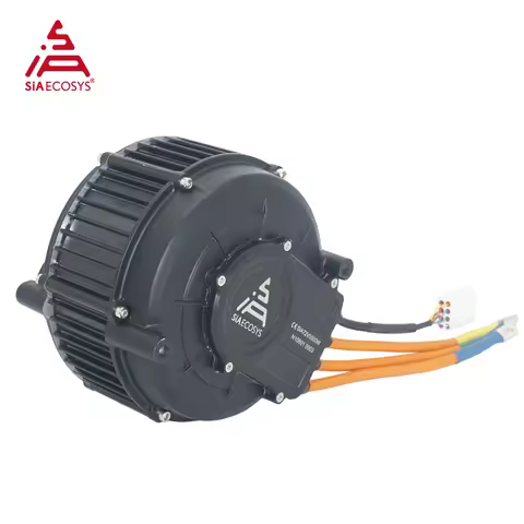 QS MOTOR QS165 V2 5000W 72V 35H Encoder PMSM Mid Drive Motor Kits with ND72490B 270A 490A Encoder Co