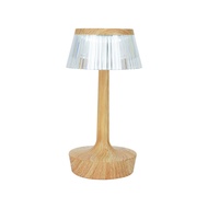 CARINI ไฟตั้งโต๊ะ LED T230814 3 วัตต์ สีขาว/ลายไม้ จัดส่งโดย HomePro