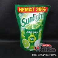 SUNLIGHT JERUK NIPIS 100 REFILL POUCH PENCUCI PIRING 650ML