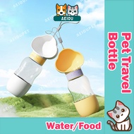 AEIOU😺 Pet Dog Cat Drinking Bottle 2in1 Food Feeder Travel Bottle Water Cup Tumbler Botol Air Kucing