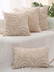 1入組素色靠墊套無填充物現代織物裝飾抱枕套適用於客廳家居裝飾