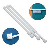 (Weloves) Bathroom Spring Loaded Extendable Telescopic Voile Tension Curtain Rail Pole Rod