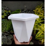 Yulfar hexagon pot 15, yulfar pot 15 colors, tall flower pot