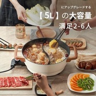 其他品牌 - 電火鍋5L大容量家用韓式電熱鍋多功能鴛鴦鍋高功率電煮鍋