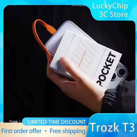 Trozk T3 Module Power Bank 22.5W Flash Charge 15000mAh Maximum Capacity 3-in-1 Power Bank Modular As