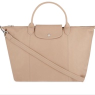 Longchamp Cuir Nude Medium