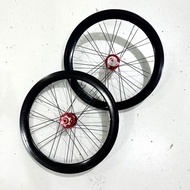 451 Aero Fastace Wheelset 100/135mm Disc Brake 20" 22" Folding Bike Aluminum Rims Foldie Foldable Bi