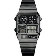 CITIZEN 星辰 ANA-DIGI TEMP 80年代復古設計手錶 指針/數位/溫度顯示 JG2105-93E