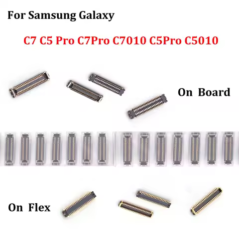 2pcs For Samsung Galaxy C7 C5 Pro C7Pro C7010 C5Pro C5010 Screen Flex Plug Port 40Pin Lcd Display FP