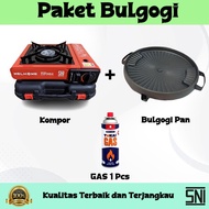 Kompor Portable Paket Barbeque Grill Paket Suki Shabu Plus Tabung Gas Paket Kompor Grill Shabu Paket