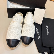 Chanel 經典菱格紋鉛筆鞋 漁夫鞋 小羊皮