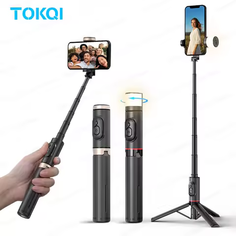 Q12/Q12s Wireless Bluetooth Selfie Stick Tripod for Smartphones Stable and Balanced Shooting, with H