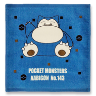POKÉMON - 日本 寵物小精靈比卡超毛巾 手帕 100%棉 手巾仔 (Kabigon卡比獸) 方形 34x35 cm 毛巾 手帕 手巾仔 平行進口