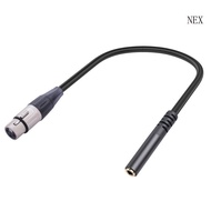 NEX XLR 3-Pin Female to 1 8 Inch Male Balanced XLR to 3 5mm TRS Cable 30CM