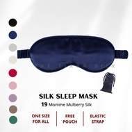 The Tiara Silk Mulberry Silk sleep mask 19 momme 1 pcs double sided silk eye mask cover Sutera Penutup mata topeng tidur