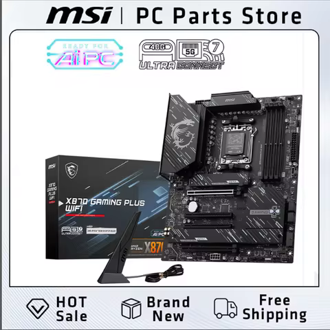 MSI X870 GAMING PLUS WIFI Gaming Motherboard Supports CPU 9900X3D/9950X3D/9800X3D (AMDX870/socket AM