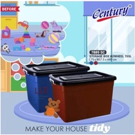 [Ready Stock] Century Storage Box 12L / 33L / 35L / 50L / 65L / 80L / 115L / 155L Litres With Wheels