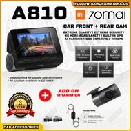 [New Launch] Car Recorder 70mai A810 4K Dash Cam Dual Vision with GPS ADAS UHD Resolution HDR Rear R