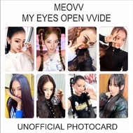 (CAN BE SOLD INDIVIDUALLY) MEOVV My Eyes Open Vvide Anna Ella Gawon Narin Sooin Photocard Kpop