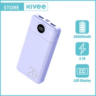 พาวเวอร์แบงค์ 10000/20000mah KIVEE power bank ของแท้ แบตสำรอง power bank ของแท้100%เพาวเวอร์แบงค์ มา