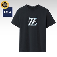 🔥Ready Stock🔥 HLA Brave Advcance Letter Printing Simple and comfortable Cotton Short Sleeve T-Shirt 