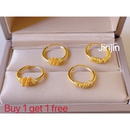 18k Bangkok gold class A earring