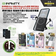［早鳥🔥］INFINITY - MINI12M 12000mAh 4in1 Magsafe信用卡型充電器