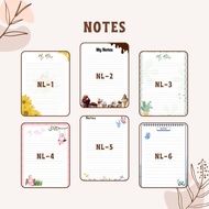 Refill Cute & Aesthetic A5Notes – Binder Fill StripedNotes