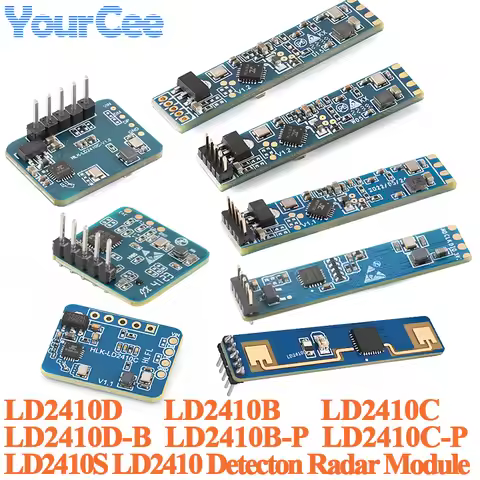 10pcs/1pc LD2410C LD2410D LD2410 LD2410B LD2410S 24G Human Presence Sensor Millimeter Wave Radar Mod