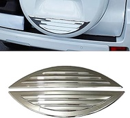 2PCS Car Rear Spare Tire Cover Trim for Toyota Land Cruiser Prado FJ150 2010-2019 ABS Chrome Car Acc