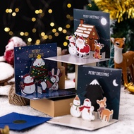 Three-dimensional Three-Dimensional Greeting Card Creative Christmas Christmas Eve Business Gift Message Card Holiday Gree