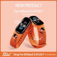 Xiaomi Mi Band 7 Silicone Band Strap for Miband 6 Cartoon Printing Strap for Xiaomi Mi Band 7 6 5 4 