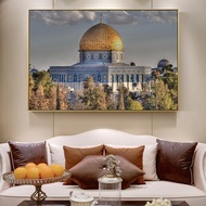 Masjid Al Aqsa And Dome Of Rock Posters Realist Mosque Canvas Prints No Framed
