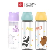 MINISO We Bare Bears Collection Plastic Cool Water Bottle (500mL) (Ice Bear/Panda/Grizz)