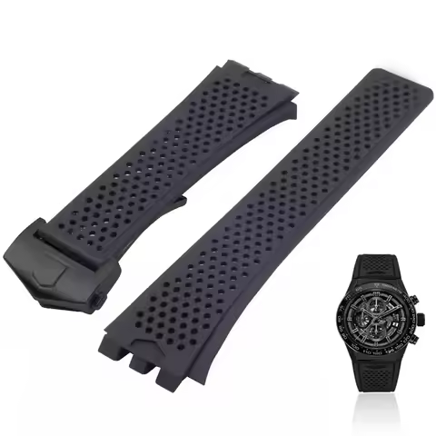 brand-new Silicone Watch band For TAG HEUER Carrera Series watch Strap for Men's Concave Convex Inte