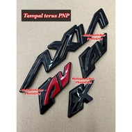 Emblem logo Perodua Axia AV Emblem Axia X Emblem Axia black glossy