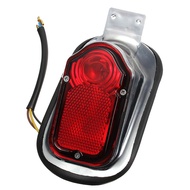 Universal Motorcycle Tail Light Bulb Mount Plate Turn Signal Rear Tail Brake Stop Lamp for Choppers 