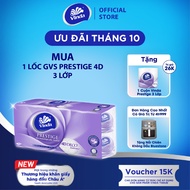 [BUY 1 LOT GVS PRESTIGE 4D GET 1 ROLL FREE] Vinda Prestige 4D 3-layer premium toilet paper (8 Rolls)