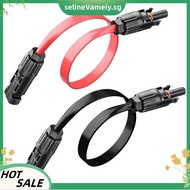 65cm/26IN/2.17ft 12AWG Flat Solar Panel Cable Window Balcony PV Flat Wire for Protable Power Station