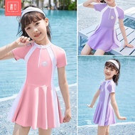 3-14  years Summer kids swimming suit girl Girls One-Piece Swimsuit Girls 女童泳衣 swimming suit kids gi