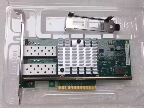 Original 10GB 2 Dual Port X520-DA2 XYT17 942V6 For 10G SFP+ PCI Express x8 82599ES Intel Chip Ethern