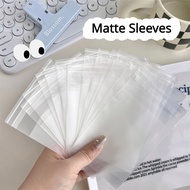 100pcs Matte Sealing Bag Toploader Sleeves Photocard Self Adhesive Bag