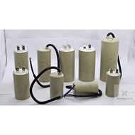 Condenser Capacitor Motor Run Size 8-60 MFD 450V Wire/Plug Type Round Body Good Quality Use With Mot