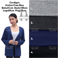 Women's Cardigan Cotton Long Cardigan Kardigan Muslimah Casual Outerwear
