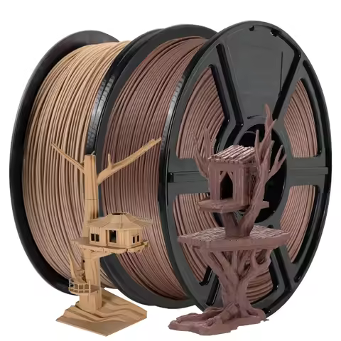 Wood Filament PLA 1.75mm 1kg 500g 250g FDM 3D Printer Plastic Materials With Wood Powder Grain PLA F