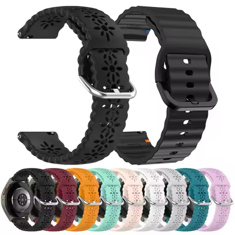 22mm 20mm Silicone Wristband For Huami AMAZFIT Active 2 Zepp Z GTR 4 3 2e Cheetah Pro Smartwatch Sof