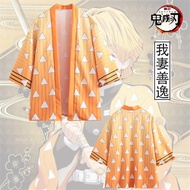 WGB Cos Gift Demon Slayer Kimetsu No Yaiba 3D Printing Anime Kimono Haori Yukata Cosplay Casual Cool