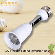 CYMX Bulb Socket, Flexible Extension LED Lamp Base, Durable E27 to E27 Wall Base Holder Light Base E