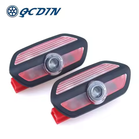 2Pcs QCDIN LED Decoration Shadow Projector Light Car Door Welcome Logo Light for S-Class W221 W222 4