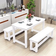 Set meja Makan + 2bench